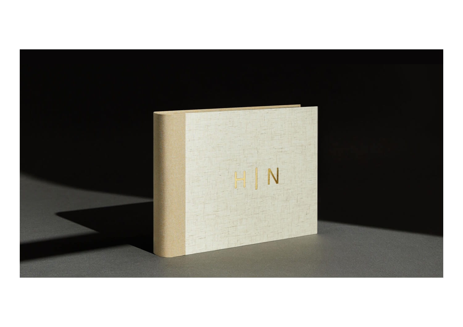 Linen Photo Album With Gold Debossing